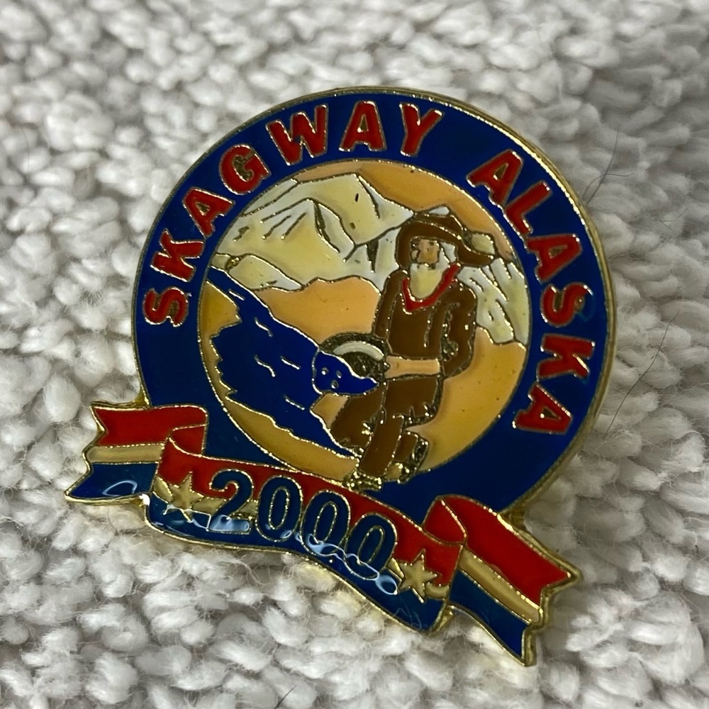 Vintage Skagway Alaska Souvenir Pin